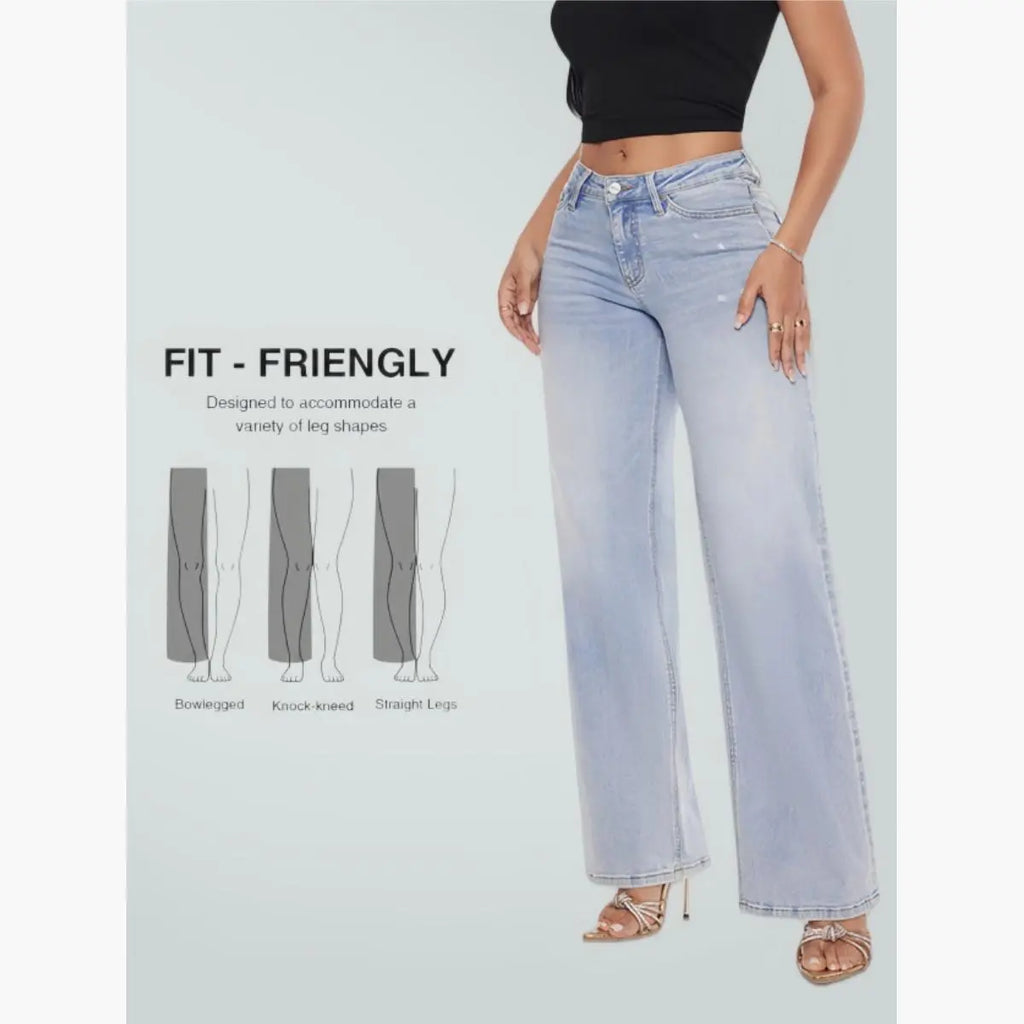 Magic ONESO Mid-Low Rise BBL Wide Leg Jeans