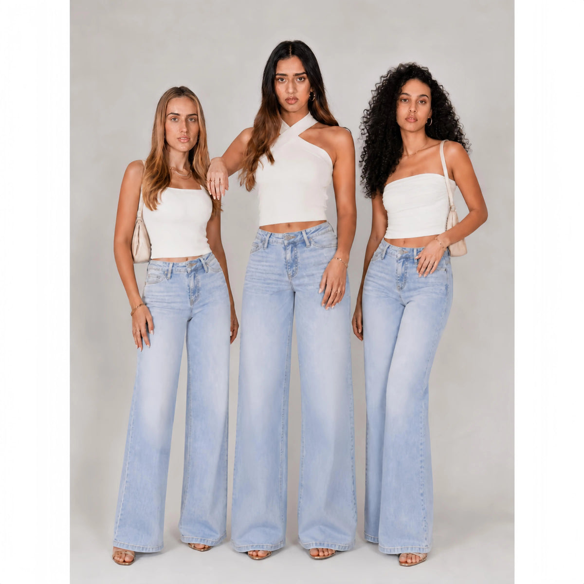 Magic ONESO Mid-Low Rise BBL Wide Leg Jeans
